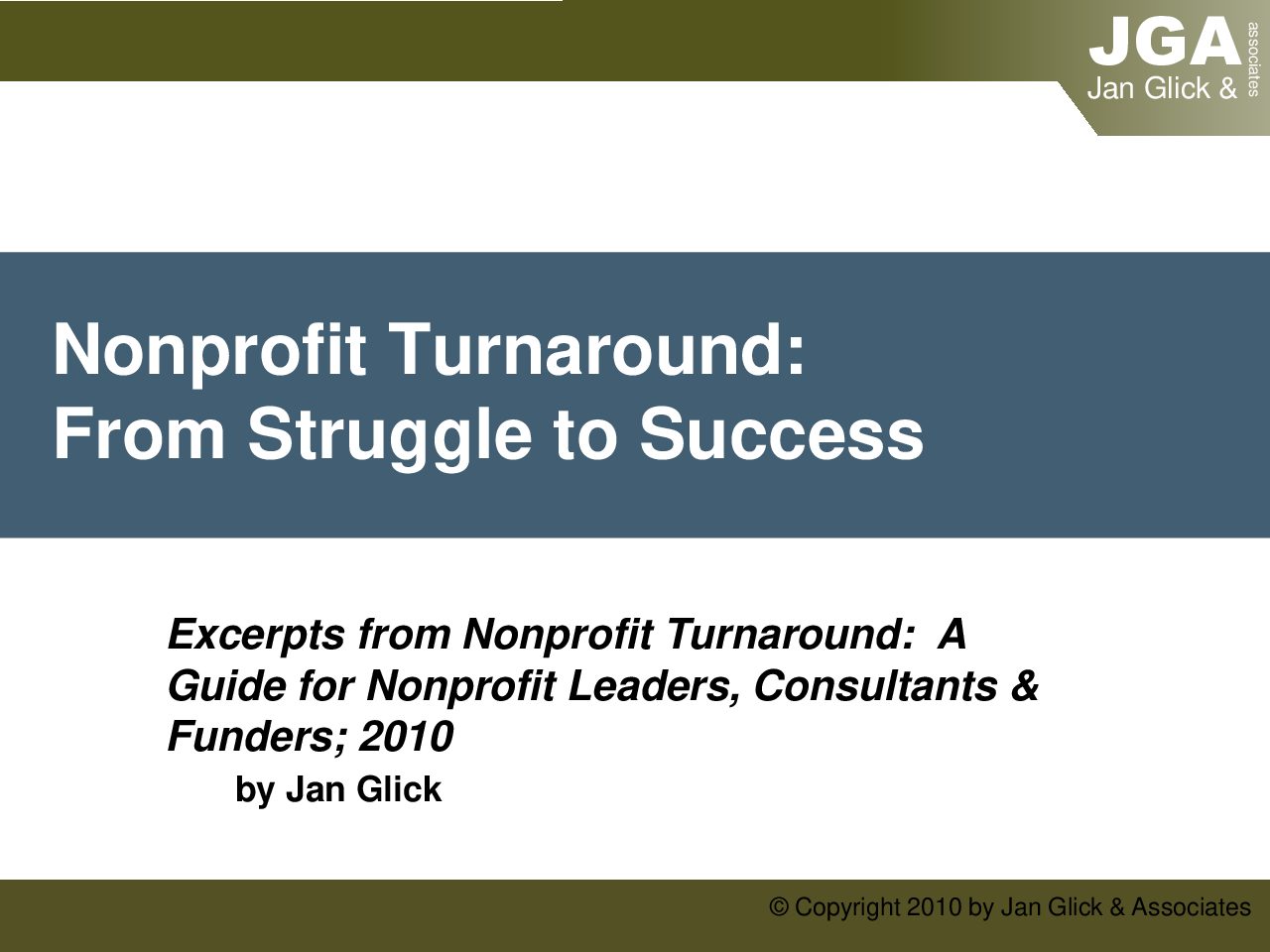 What to Expect in a Turnaround